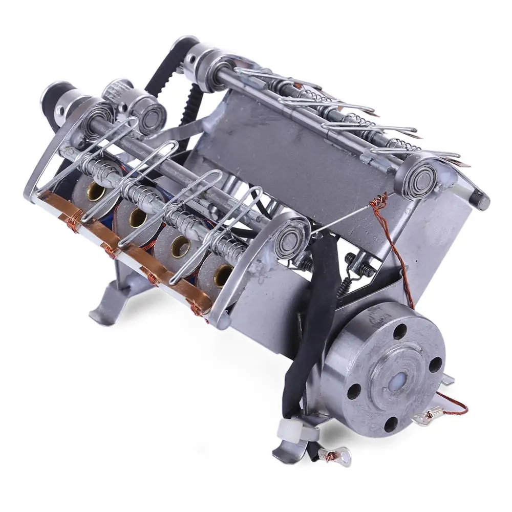 Модель высокоскоростного двигателя V8 в форме 8 цилиндров электромагнитный