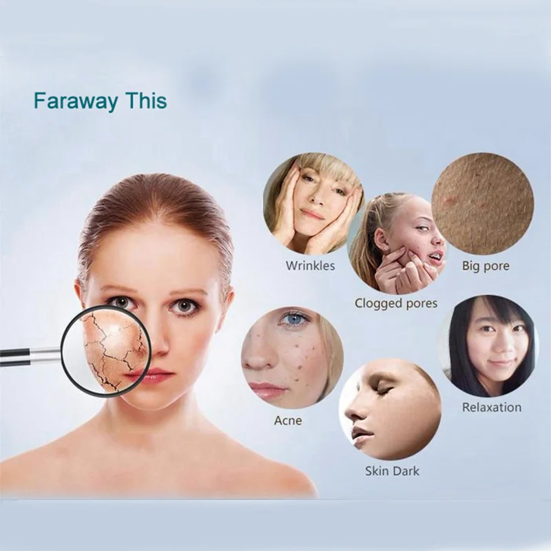 3D Face Mask Lift Massager Electric EMS Vibration Tightening Device Skin Rejuvenation Anti-Wrinkle Acne Removal Magnet Beauty 2