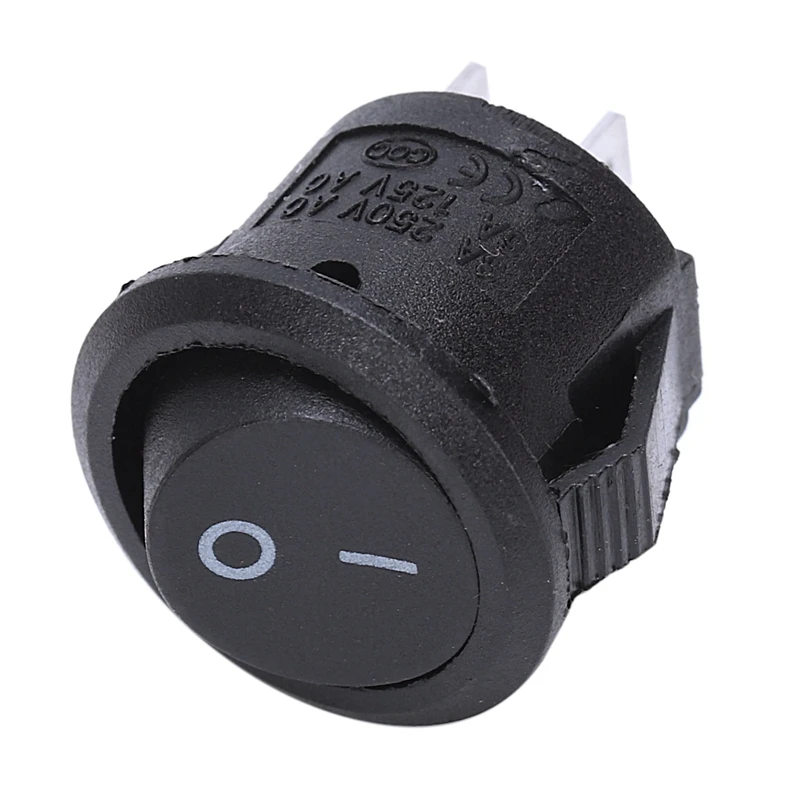 5 шт. DC1-6V/3 в 17000-18000 об/мин микро-мотор для модели автомобиля игрушки и 5 шт. SPST черный круглый Кулисный Переключатель AC 6A/125 В 3A/250 В