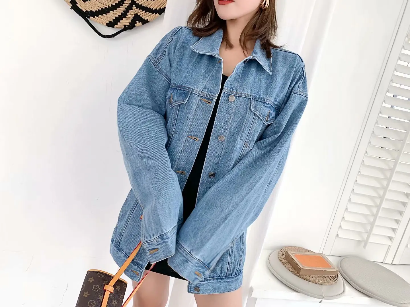 

Europe And America 2019 Autumn And Winter Europe And America Fashion WOMEN'S Dress New Style Solid Color Shirt Collar Long Sleev
