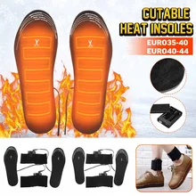 Зимние теплые колодки с электрическим подогревом стельки для обуви теплые носки нарезной обогреватель ног