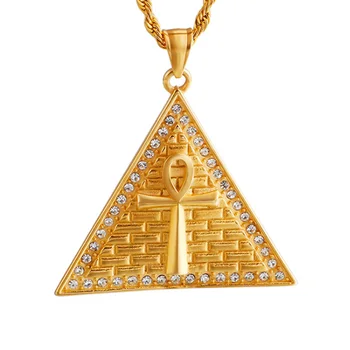 

Ancient Egyptian Ankh Cross Symbol Stainless Steel Necklace Pendant