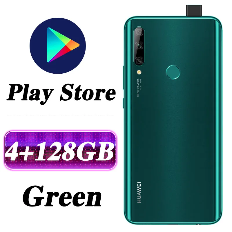 4G 128G Green HuaWei Enjoy 10 plus мобильный телефон 6,59 ''Kirin 710F Восьмиядерный Android 9,0 16 МП Авто всплывающая камера разблокировка отпечатков пальцев Google play - Цвет: 4G 128G Green