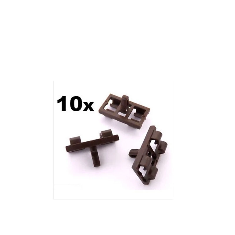 10x BMW X5 E53 Lower Door Weatherstrip Rubber Seal Clips Brown Vehicle