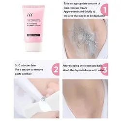 Yoxier Painless Hair Removal Cream Face Arm Leg Back Underarms Bikini Line Full Body Repair Gentle Non-Irritating Skin Care 60g