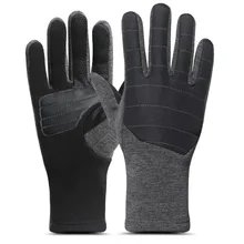 Теплые и морозостойкие флисовые перчатки с сенсорным экраном для мужчин, черные перчатки для водителей, перчатки с сенсорным экраном, мужские перчатки