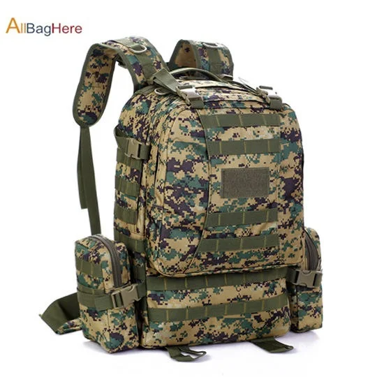 Jungle Digital Тактический комбинированный рюкзак военный Открытый Кемпинг рюкзак туристический рюкзак для большой емкости путешествия Охота рюкзак 50L - Цвет: Jungle Digital