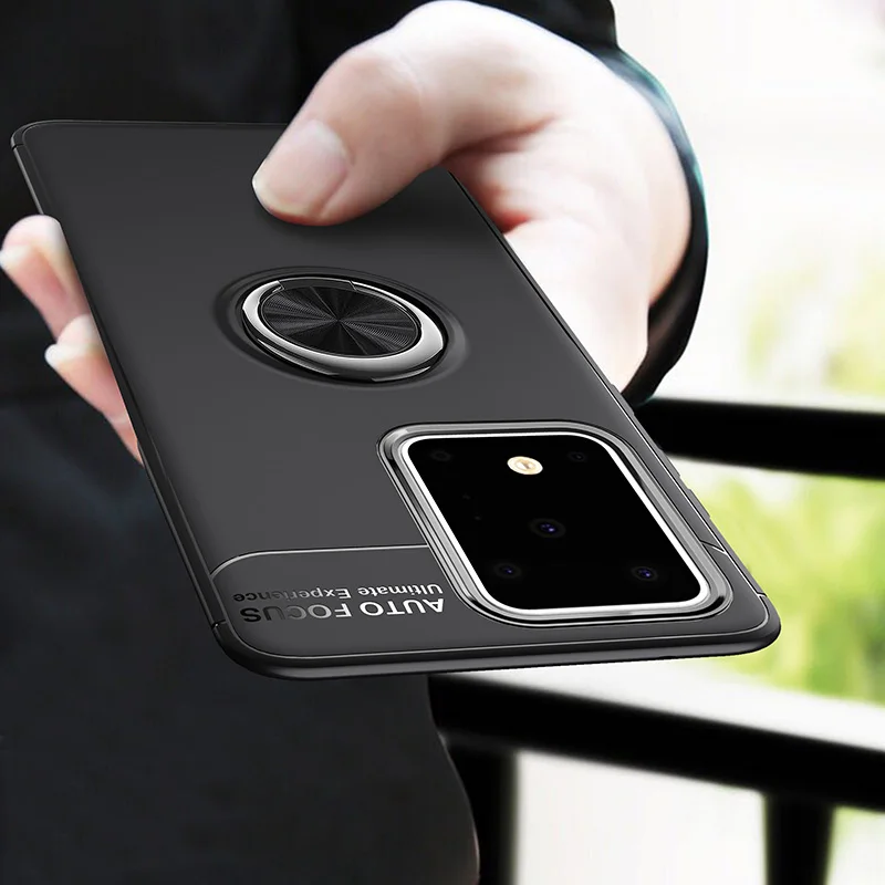 Чехол для Samsung Galaxy S20 Plus роскошный мягкий автомобильный держатель с кольцом