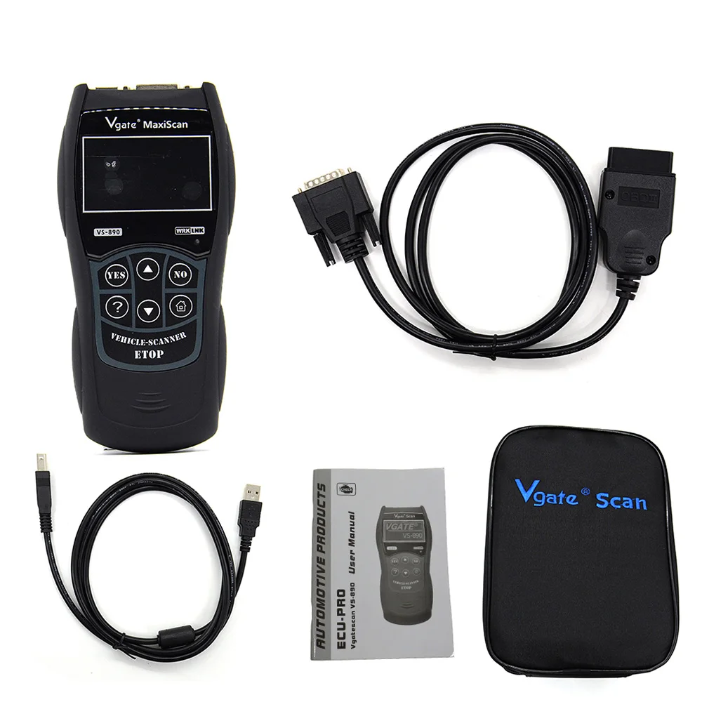 Vgate MaxiScan VS890 универсальный диагностический инструмент автоматический сканер VS 890 OBD2 Vgate VS890 сканер - Цвет: VS890