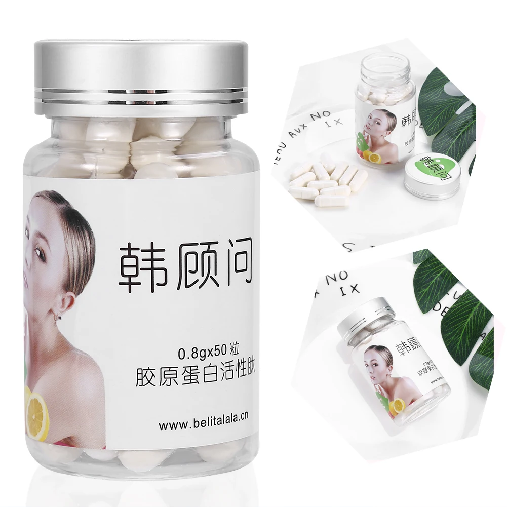 

50Pcs/Set Healthy Anti Aging Collagen Rejuvenation Shrink Pore Capsule Mask Skin Whitening Anti-wrinkle Face Mask Capsule