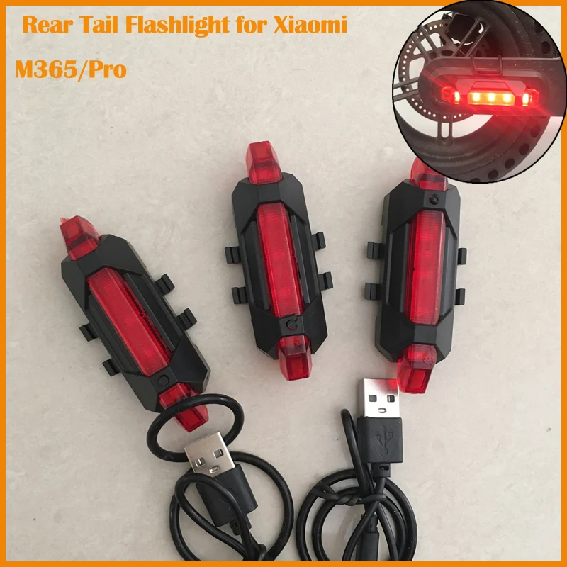 Rear Usb Tail Flashlight Lamp Night Flashing Light For Xiaomi Mijia M365/pro Ninebot Electric