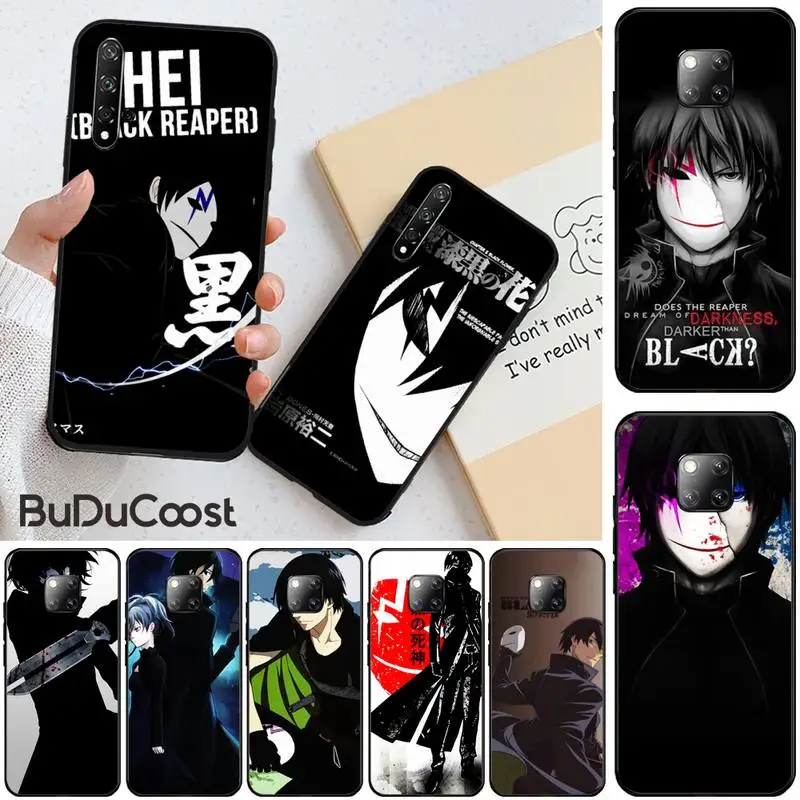 

Animation Darker than black Phone Case For Huawei Honor 8X 9 10 20 Lite 7A 8A 5A 7C 10i 20i 9X play 8C