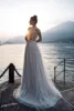 Customized Boho Long Sleeves Wedding Dresses 2025 White Dots Appliques Lace Bridal Gowns Tulle Beach Bohemian Party Floor Lenth 2