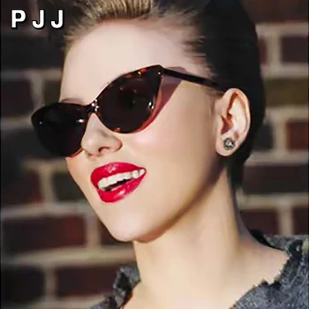 

2020 cat eye triangle cute sexy retro cat eye sunglasses fashion lady brand designer black white vintage cheap sunglasses