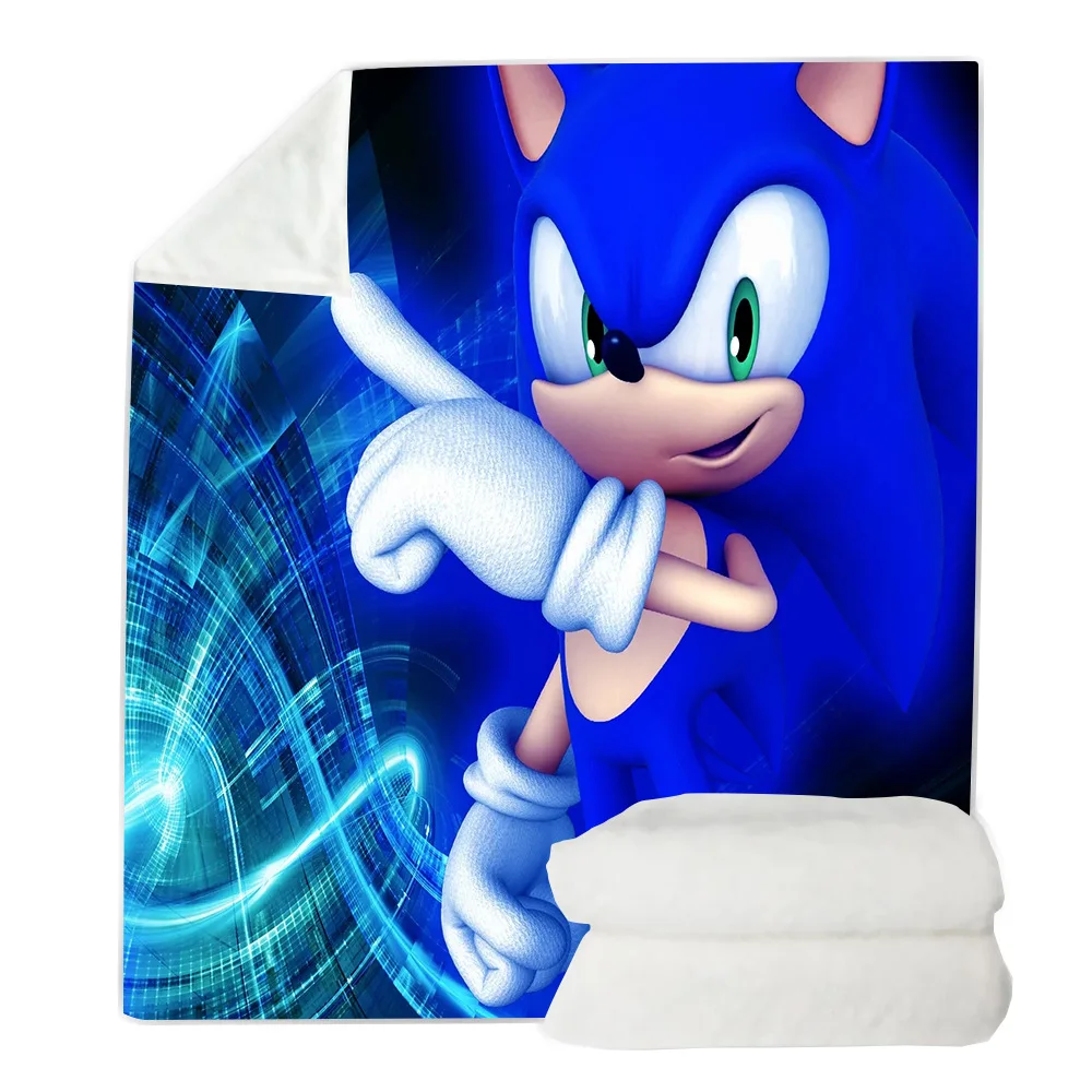 

Sonic the Boom pattern Blanket 3D full printed Wearable Blanket Adults/kids Fleece Blanket drop shippng style-12