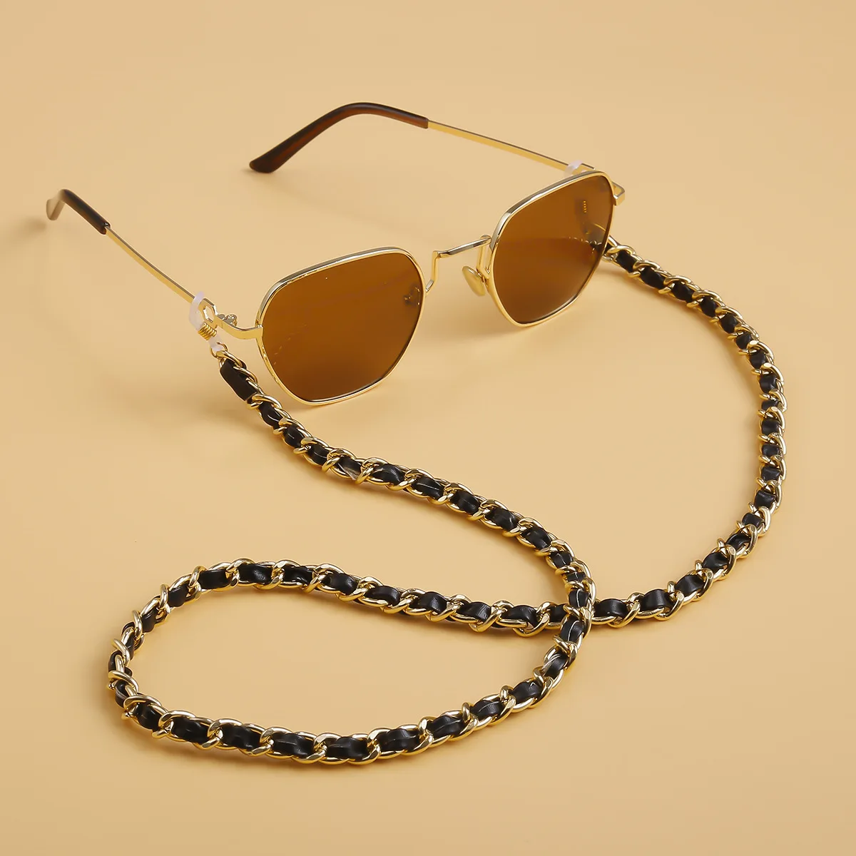 chanel gold glasses chain