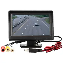 Moniteur de voiture de 4.3 pouces pour caméra de recul, écran TFT LCD moniteur de caméra de recul, écran d'entrée vidéo numérique couleur HD NTSC PAL