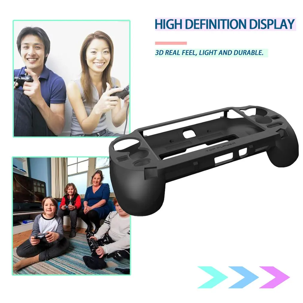 Gamepad aperto de mão joystick caso protetor titular do controlador jogo com l2 r2 gatilho para sony playstation vita 1000 psv1000