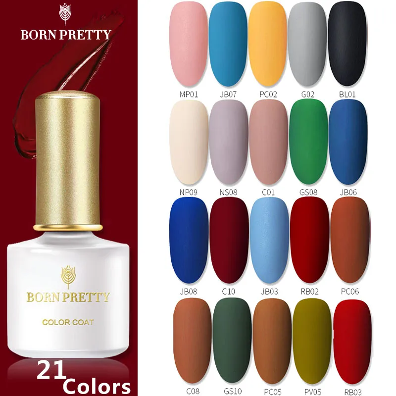 Серия BORN PRETTY, зимний Гель-лак для ногтей, чистый цвет, 6 мл, матовый Гель-лак, не впитывается, УФ-гель для ногтей, стойкий лак