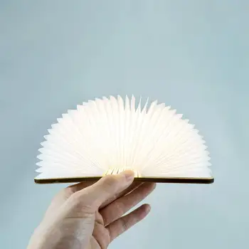 

2020 gadget Creative USB LED folding wooden mini book USB Light for laptop PC USB gadgets