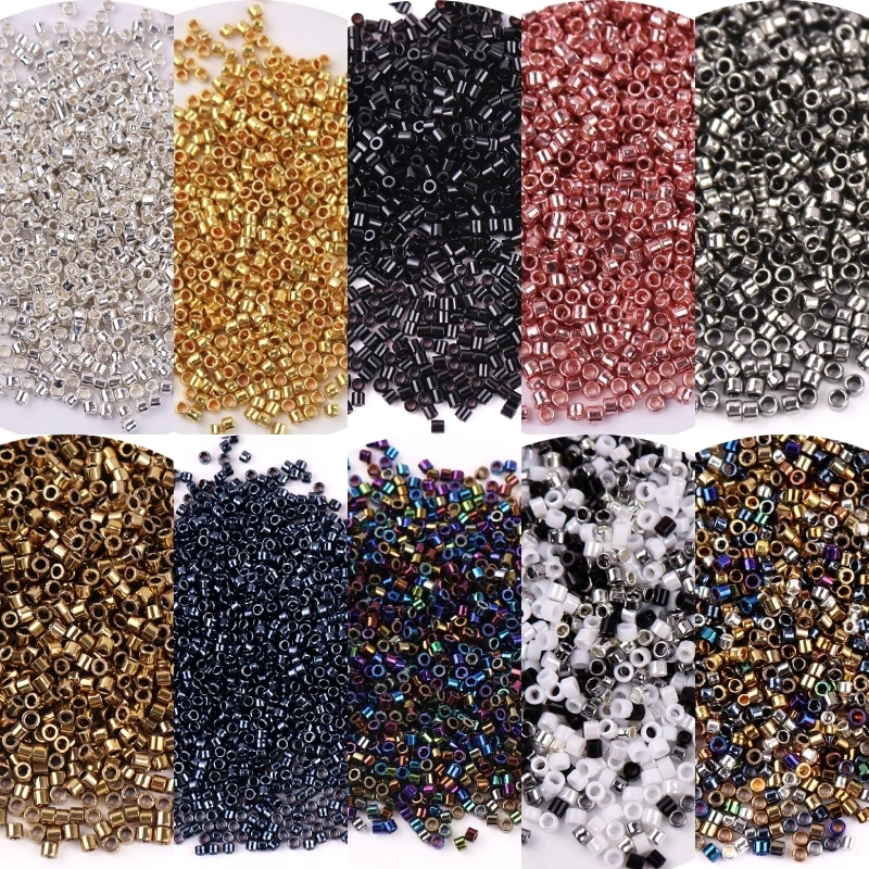 11/0 Miyuki Delica Стекло Seedbead 1 3x1 6 мм Форма прокладка металлическая Цвет бусины для