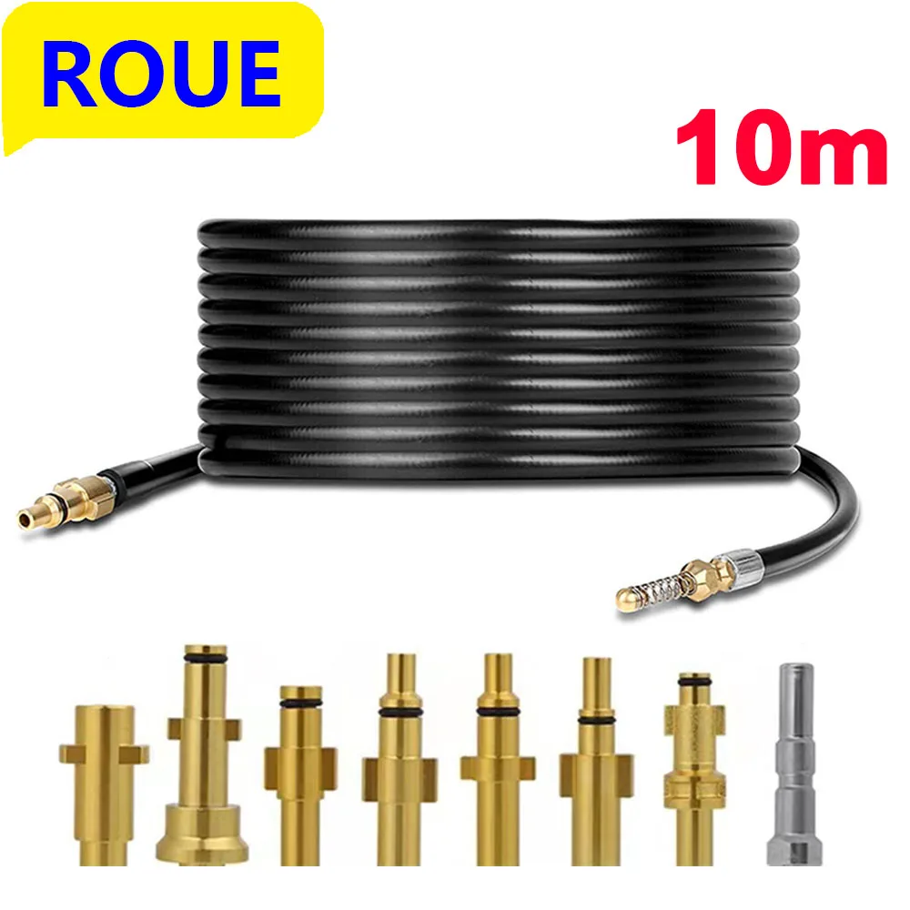 Pressure Washer Pipeline Sewage Dredging Jet Hose Sewer Drain Jetting