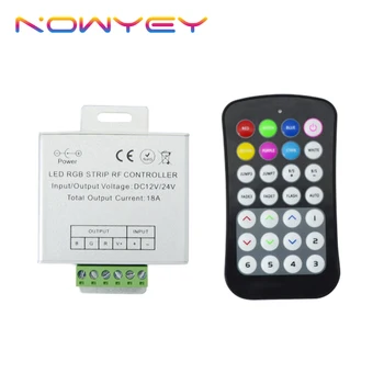 

LED Controller Wireless RF RGB Controller DC12-24V 432W LED Light 28Key Controller for SMD5050 3528 LED Strip Light RGB Tape
