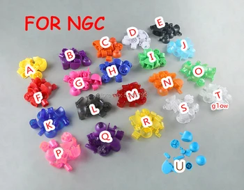 

20sets FOR NGC Analog Stick Cap Buttons Keypads Y X A B Z Buttons Joystick stick Caps for Nintend Gamecube For NGC controller