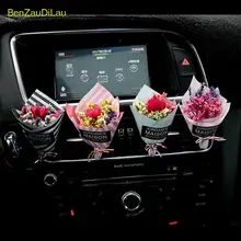 Автомобильный Креативный цветочный кондиционер на выходе, автомобильный освежитель воздуха с зажимом, прекрасные Автомобильные украшения
