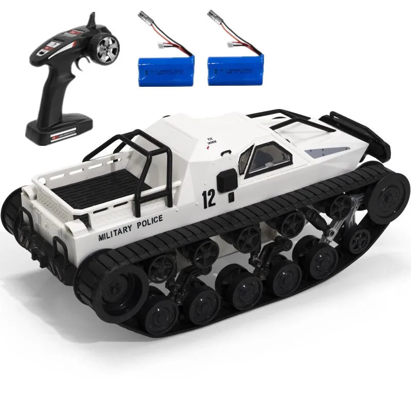 white Tank 2battery Радиоуправляемый автомобиль 4WD RC Танк 1:12 высокоскоростной Дрифтерный Танк 2,4G автомобиль с дистанционным управлением вращение на 360 ° грубая зуб пила радиоуправляемая гусеничная колесница Танк автомобиль - Цвет: white Tank 2battery