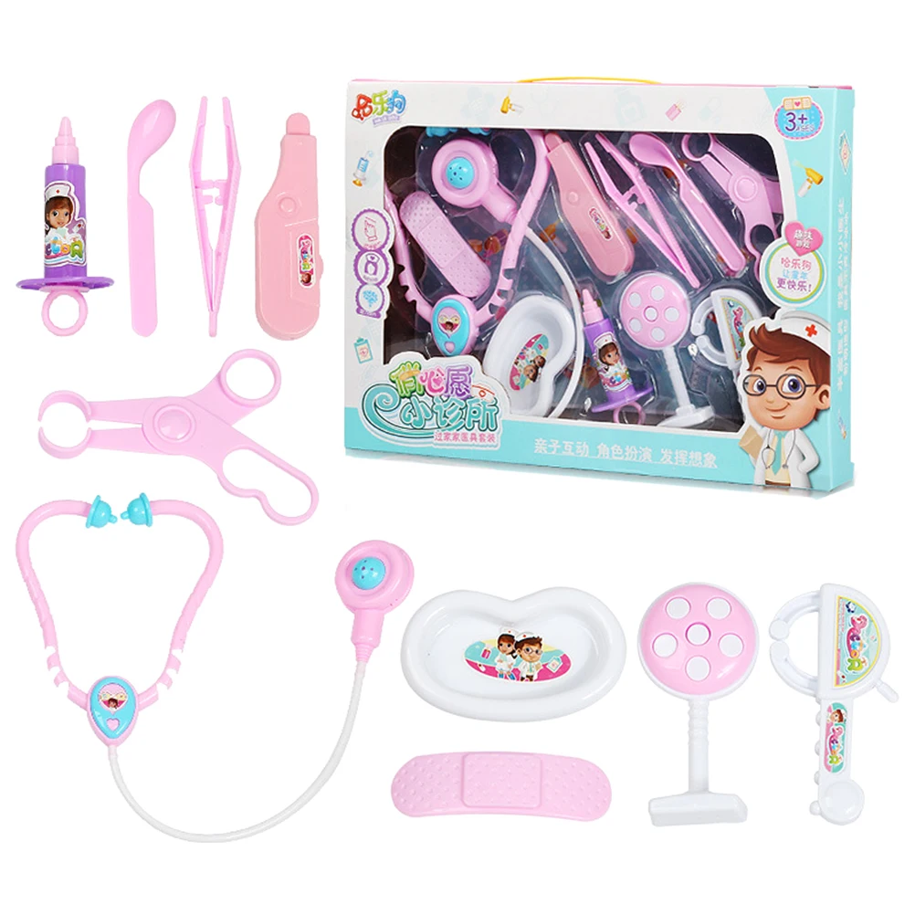 Children Boys Girls Doctor Toys Light Sound Stethoscope Pretend Play Doctor's Educational