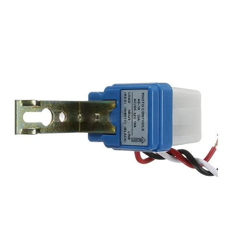 

2pcs AC Auto On-Off Photocell Street Light Photoswitch Sensor Switch DC 12V 10A