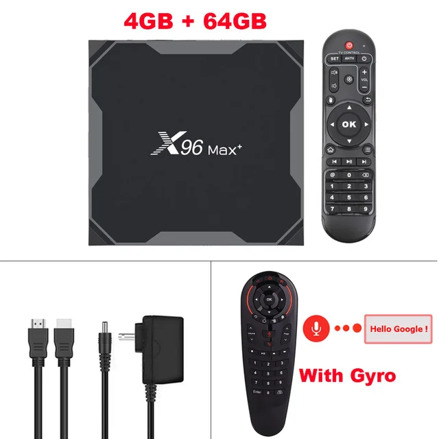4G 64G EN G30 X96 max plus Smart tv Box Amlogic S905X3 Android 9,0 Четырехъядерный 4G 32G/64G 2,4G& 5,0G Dual WIIF BT4.0 8K HD телеприставка PK X96 MAX - Цвет: 4G 64G EN G30