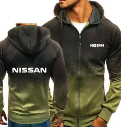 Унисекс модные куртки логотип Nissan молнии толстовки наружная Толстовка 3D Градиент Спортивная Ford молния кардиган пальто
