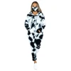 Women's 3 Piece Marble Tie Dye Sweatsuit and Hoodies Tracksuit Sweatpants Pullover Joggers Casual Set 2