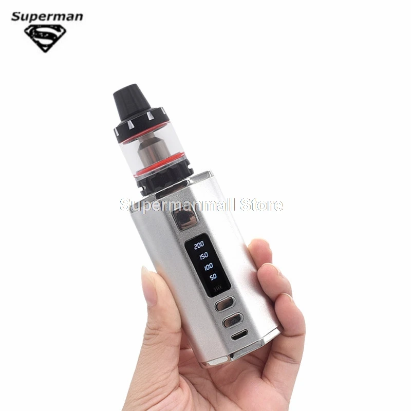 Tanie Zestaw do e papierosa DR200W box mod 50 w 200 w z 4400mah 2 wbudowane baterie 3.0ml 0.3ohm Vaper Tank elektroniczny papieros zestaw do e papierosa