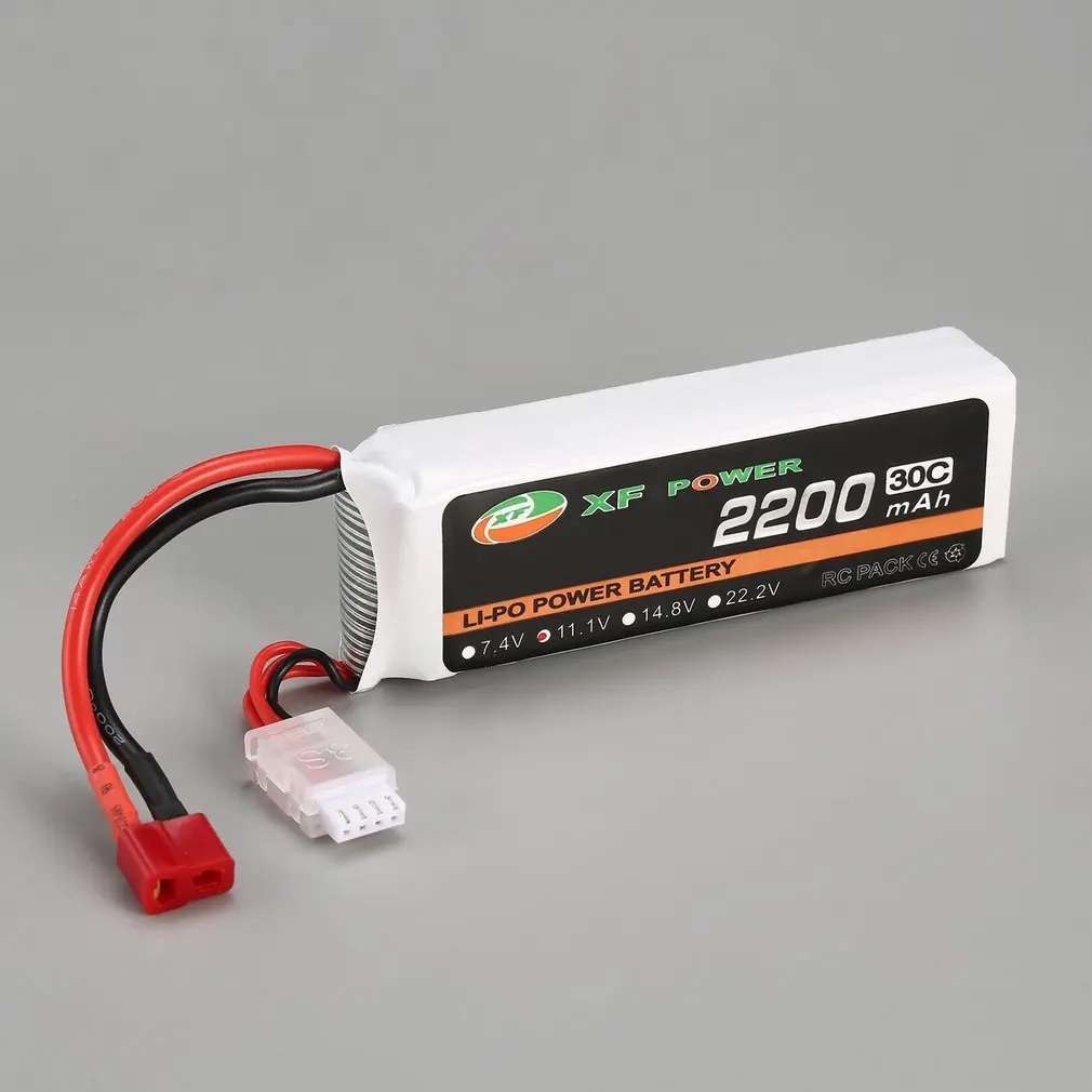 XF батарея питания 11,1 V 2200mAh 30C 3S 3S1P Lipo батарея T Plug перезаряжаемая для RC FPV гоночный Дрон вертолет модель автомобиля лодки