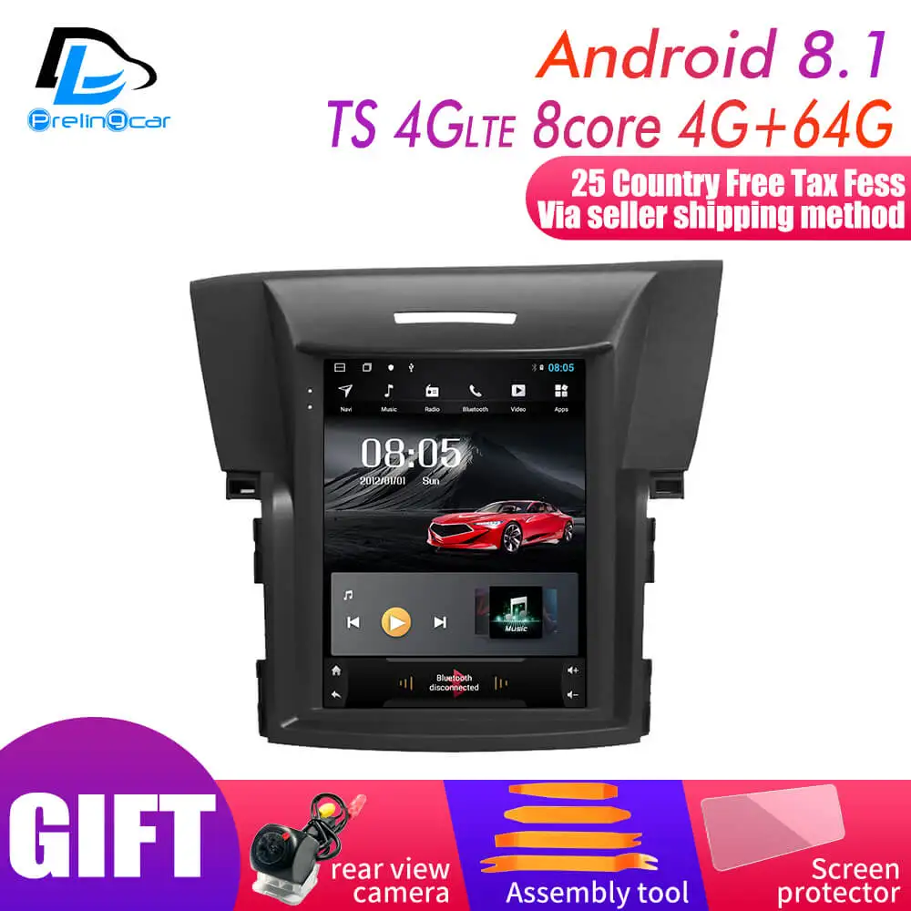 32G rom вертикальный экран android автомобильный gps мультимедийный видео радио плеер в тире для Honda CRV 2012- лет автомобильный navigaton стерео - Цвет: TS-4G 4G64G An8.1