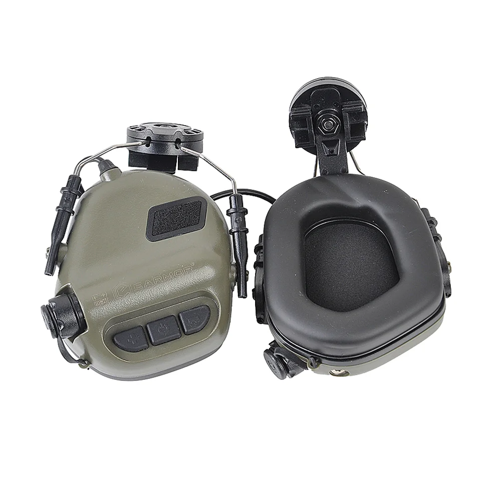 2021 EARMOR M31H MOD3 Tactical Military Headset with Noise Canceling Hearing Protection Softair Aviation for FAST MT Helmets 