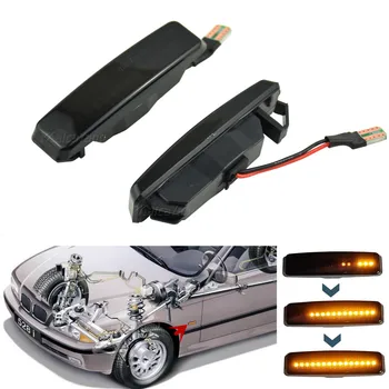 

For BMW 5 Series E39 1995-2003 M5 1998-2003 2pcs Flasher LED Turn Signal Light Dynamic Side Marker Sequential Indicator Blinker
