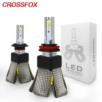 

CROSSFOX Auto Lamp H7 LED H4 9003 HB2 H11 H1 LED 9005 HB3 9006 HB4 H3 12V 3000K 4300K 6000K 9600LM Car Headlight Light Bulbs