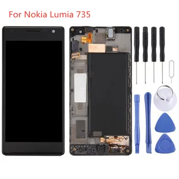 

For Nokia Lumia 735 LCD Display Touch Screen Digitizer Glass Assembly with Frame For Nokia Lumia 735 Display LCD Screen