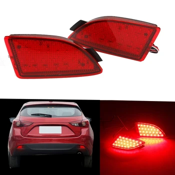 

2Pcs Rear Bumper Reflector Brake Light for Mazda 3 Axela Hatchback