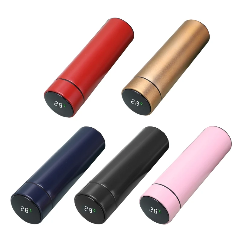 Portable Intelligent Temperature Display Thermos Cup Vacuum Insulated Bottle