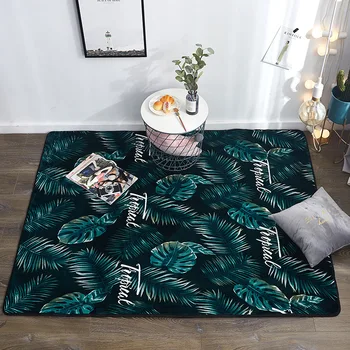 

Nordic style thickening velvet carpet living room bedroom mat Sofa Coffee Table Rug Study Floor Mat Kids Crawling Rugs