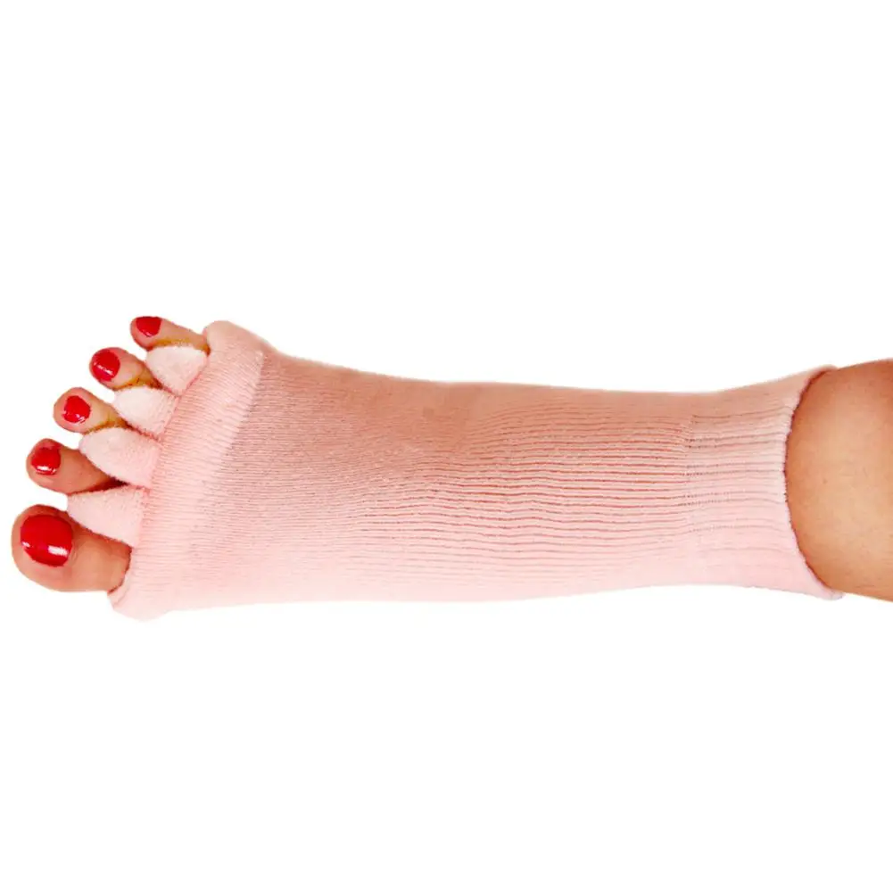 1 пара, женские носки, сплошной цвет, 5 пальцев, Акрил, Хлопок, раздельные носки хлопчатобумажные, смешанные, дышащие, пять пальцев, носки