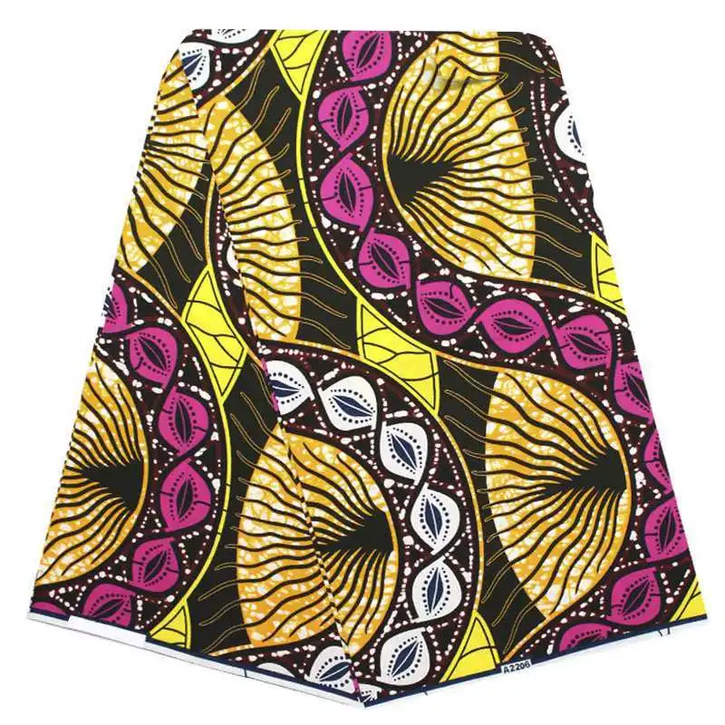 Африканская ткань Анкара модная настоящая голландская Африканский вощеная ткань настоящая для вечерние африканские пагны горячая восковая настоящая 6 ярдов/партия