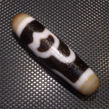 

200601-2 Fengshui Dzi Bead Pure Lotus Patterns Tibetan Beads Amulet Gemstone Natural Agate Stone High Quality Great Gifts