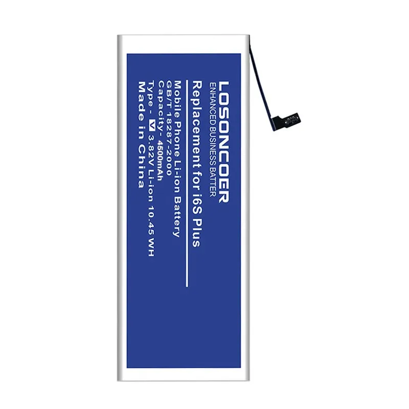 LOSONCOER 4500mAh Lithium polymer for Apple Iphone 6S PLUS Battery Batteries