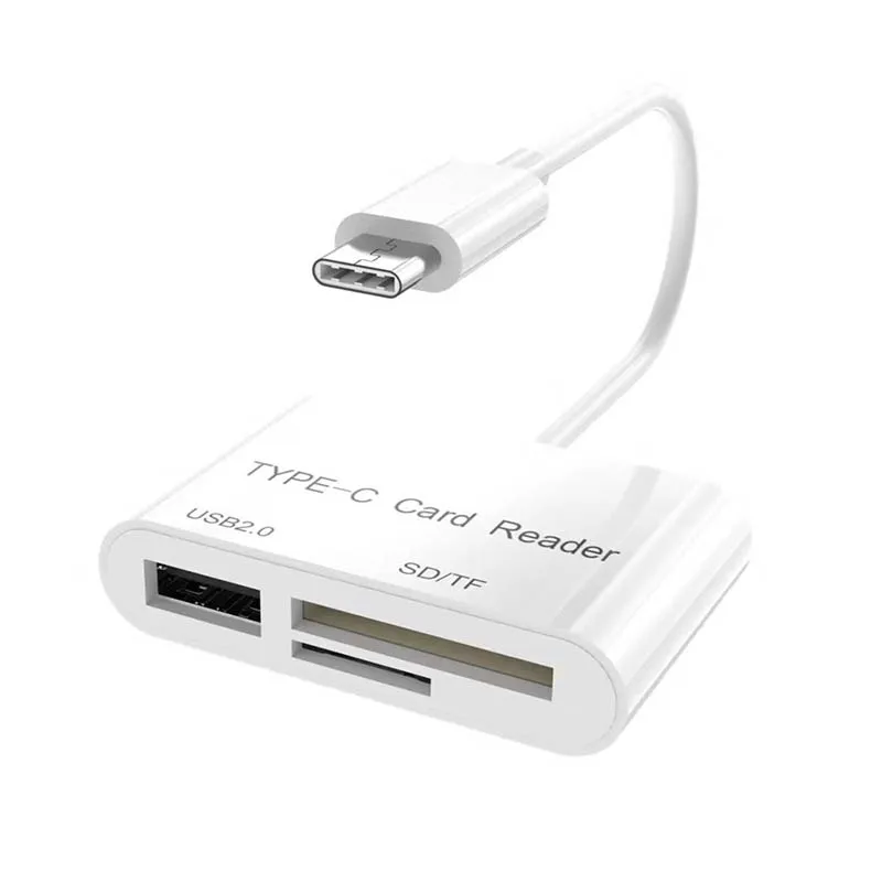 3 в 1 USB кардридер адаптер type C кабель SD Micro SD TF камера подключение для Macbook Pro type-C порт